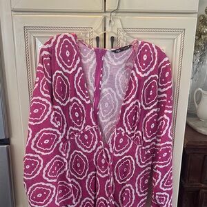 Zara Pink and White Textured Fabric